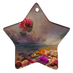 Floral Blossoms  Star Ornament (two Sides) by Internationalstore