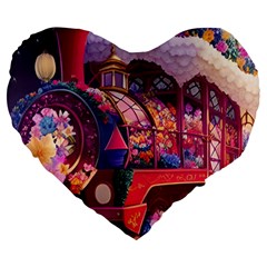 Fantasy  Large 19  Premium Heart Shape Cushions by Internationalstore