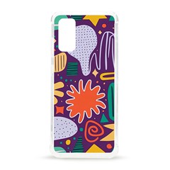 Colorful Shapes On A Purple Background Samsung Galaxy S20 6 2 Inch Tpu Uv Case by LalyLauraFLM