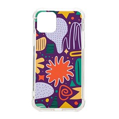 Colorful Shapes On A Purple Background Iphone 11 Pro 5 8 Inch Tpu Uv Print Case by LalyLauraFLM