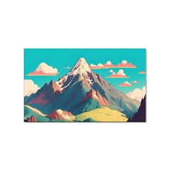 Mountain Mount Fuji Sticker (rectangular)