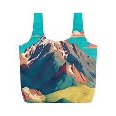 Mountain Mount Fuji Full Print Recycle Bag (m) by Pakjumat