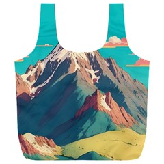 Mountain Mount Fuji Full Print Recycle Bag (xxl) by Pakjumat