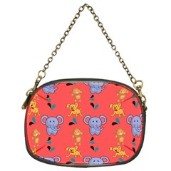 Elephant Monkey Dog Cartoon Chain Purse (one Side) by Pakjumat