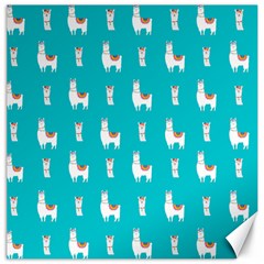 Lama Alpaca Animal Pattern Design Canvas 12  X 12  by Pakjumat