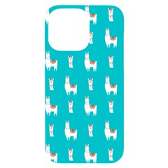 Lama Alpaca Animal Pattern Design Iphone 14 Pro Max Black Uv Print Case by Pakjumat