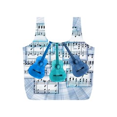 Guitar Acoustic Music Art Full Print Recycle Bag (s) by Pakjumat