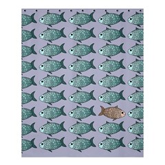 Fishes Pattern Background Theme Shower Curtain 60  x 72  (Medium) 