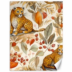 Fur Big Cat Spots Zoo Fast Hunter Canvas 36  X 48  by Pakjumat