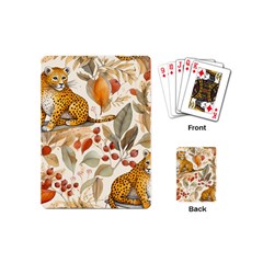 Fur Big Cat Spots Zoo Fast Hunter Playing Cards Single Design (mini) by Pakjumat
