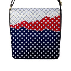 Illustrations Stars Flap Closure Messenger Bag (l)