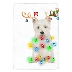 West Highland White Terrier Dog Snow T- Shirt West Highland White Terrier Dog Snow Reindeer Santa Ha Removable Flap Cover (s) by ZUXUMI