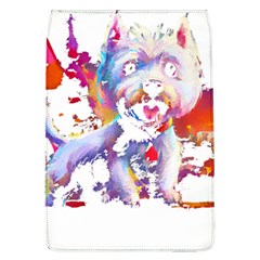 West Highland White Terrier T- Shirt Cute West Highland White Terrier Drawing T- Shirt (4) Removable Flap Cover (l) by ZUXUMI