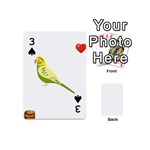 Budgerigar T- Shirt Steal Your Heart Budgerigar 01 T- Shirt Playing Cards 54 Designs (Mini) Front - Spade3