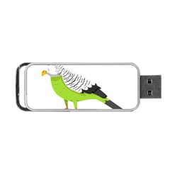 Budgerigar T- Shirt White Look Calm Budgerigar 05 T- Shirt Portable Usb Flash (two Sides) by EnriqueJohnson