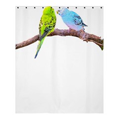 Budgies T- Shirt Cute Budgie Couple T- Shirt Shower Curtain 60  X 72  (medium)  by EnriqueJohnson