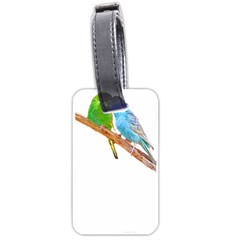 Budgies T- Shirt Cute Budgies Beaking T- Shirt Luggage Tag (one Side)