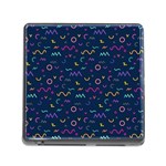 Scribble Pattern Texture Memory Card Reader (Square 5 Slot) Front