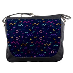 Scribble Pattern Texture Messenger Bag