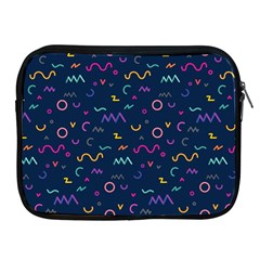 Scribble Pattern Texture Apple Ipad 2/3/4 Zipper Cases