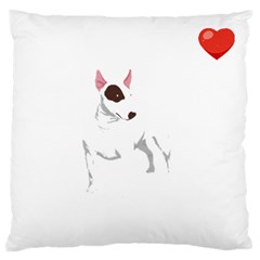 Bull Terrier T- Shirt Steal Your Heart Bull Terrier 01 T- Shirt Standard Premium Plush Fleece Cushion Case (two Sides) by EnriqueJohnson