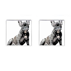 Bulldog T- Shirt French Bulldog Pop Art Dog Owner Gift T- Shirt Cufflinks (square) by EnriqueJohnson