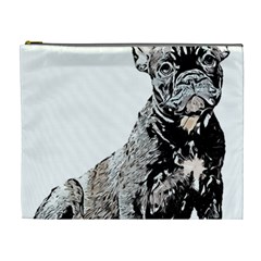 Bulldog T- Shirt French Bulldog Pop Art Dog Owner Gift T- Shirt Cosmetic Bag (xl) by EnriqueJohnson