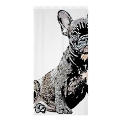 Bulldog T- Shirt French Bulldog Pop Art Dog Owner Gift T- Shirt Shower Curtain 36  X 72  (stall)  by EnriqueJohnson