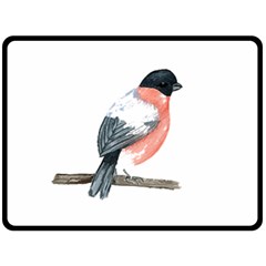 Bullfinch T- Shirt White Look Calm Bullfinch 21 T- Shirt Fleece Blanket (large) by EnriqueJohnson