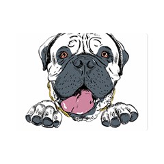 Bullmastiff T- Shirt Nope Not Today Bullmastiff 04 T- Shirt Premium Plush Fleece Blanket (mini)