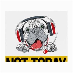 Bullmastiff T- Shirt Nope Not Today Bullmastiff 05 T- Shirt Small Glasses Cloth (2 Sides) by EnriqueJohnson