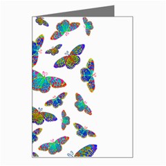 Butterflies T- Shirt Colorful Butterflies In Rainbow Colors T- Shirt Greeting Card