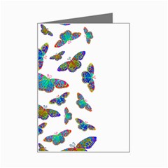 Butterflies T- Shirt Colorful Butterflies In Rainbow Colors T- Shirt Mini Greeting Card