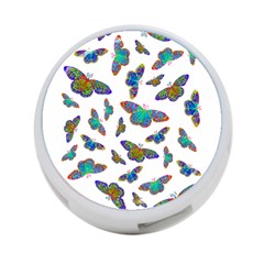 Butterflies T- Shirt Colorful Butterflies In Rainbow Colors T- Shirt 4-Port USB Hub (One Side)