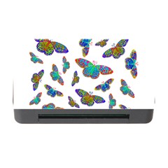 Butterflies T- Shirt Colorful Butterflies In Rainbow Colors T- Shirt Memory Card Reader with CF
