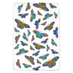 Butterflies T- Shirt Colorful Butterflies In Rainbow Colors T- Shirt Removable Flap Cover (l)