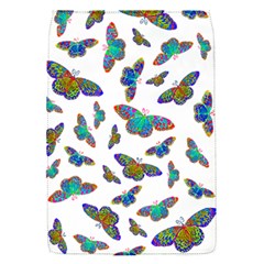 Butterflies T- Shirt Colorful Butterflies In Rainbow Colors T- Shirt Removable Flap Cover (S)