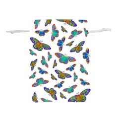 Butterflies T- Shirt Colorful Butterflies In Rainbow Colors T- Shirt Lightweight Drawstring Pouch (M)