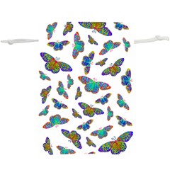 Butterflies T- Shirt Colorful Butterflies In Rainbow Colors T- Shirt Lightweight Drawstring Pouch (xl)