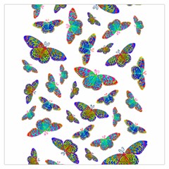 Butterflies T- Shirt Colorful Butterflies In Rainbow Colors T- Shirt Lightweight Scarf 