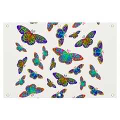 Butterflies T- Shirt Colorful Butterflies In Rainbow Colors T- Shirt Banner And Sign 6  X 4  by EnriqueJohnson