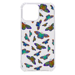 Butterflies T- Shirt Colorful Butterflies In Rainbow Colors T- Shirt iPhone 13 Pro Max TPU UV Print Case