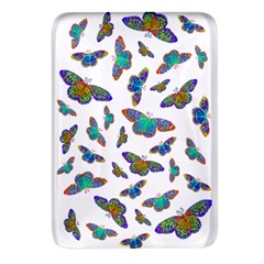 Butterflies T- Shirt Colorful Butterflies In Rainbow Colors T- Shirt Rectangular Glass Fridge Magnet (4 pack)