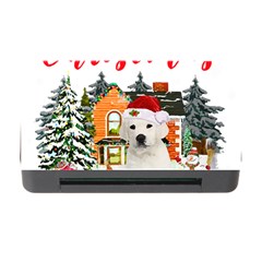 White Labrador Santa Merry T- Shirt Red Winter Christmas Hat House White Labrador  Santa Merry T- Sh Memory Card Reader With Cf by ZUXUMI