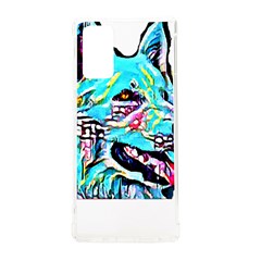 White Shepherd Turquoise Artsy T- Shirt White Shepherd (turquoise Artsy) T- Shirt Samsung Galaxy Note 20 Tpu Uv Case by ZUXUMI