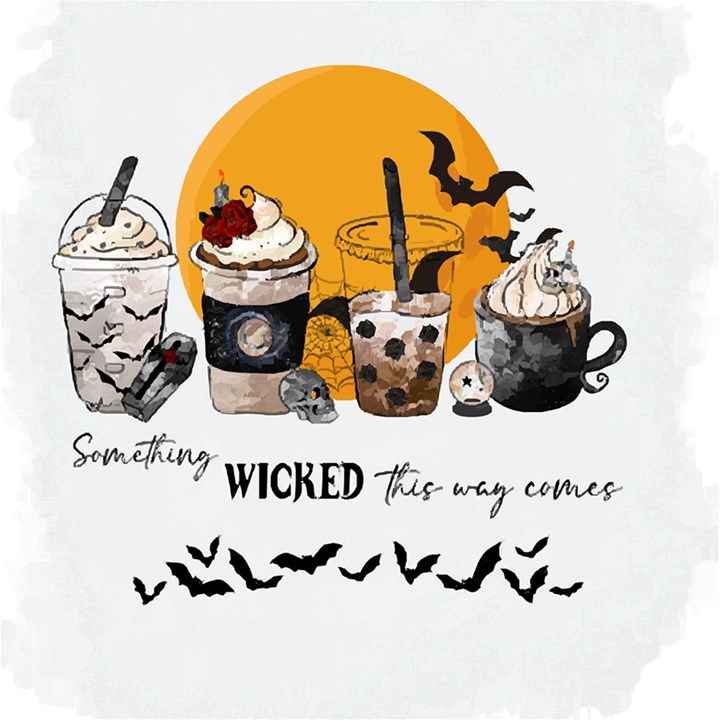 Wicked T- Shirt Something Wicked This Way Comes T- Shirt Play Mat (Square)