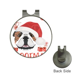 Winter T- Shirt English Bulldog Merry Christmas T- Shirt Hat Clips With Golf Markers by ZUXUMI