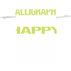 Calligraphy T- Shirt Funny Happy Calligraphy Calligrapher Handwriting Lettering T- Shirt Lightweight Drawstring Pouch (xl)