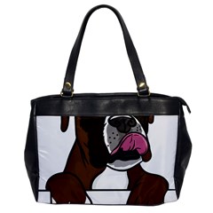 Boxer Dog T- Shirt Boxer T- Shirt Oversize Office Handbag by JamesGoode