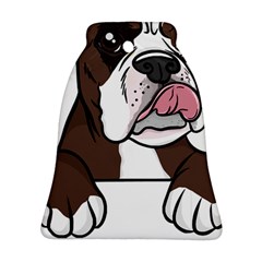 Boxer Dog T- Shirt Tri Colored Boxer T- Shirt Bell Ornament (two Sides) by JamesGoode